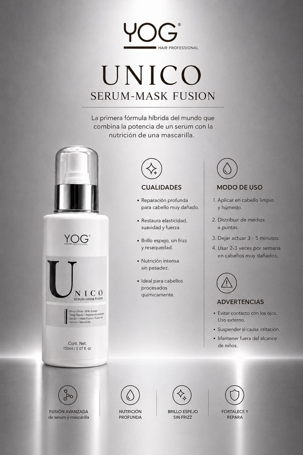 ÚNICO SERUM + MASK FUSION (OVERNIGHT TREATMENT)