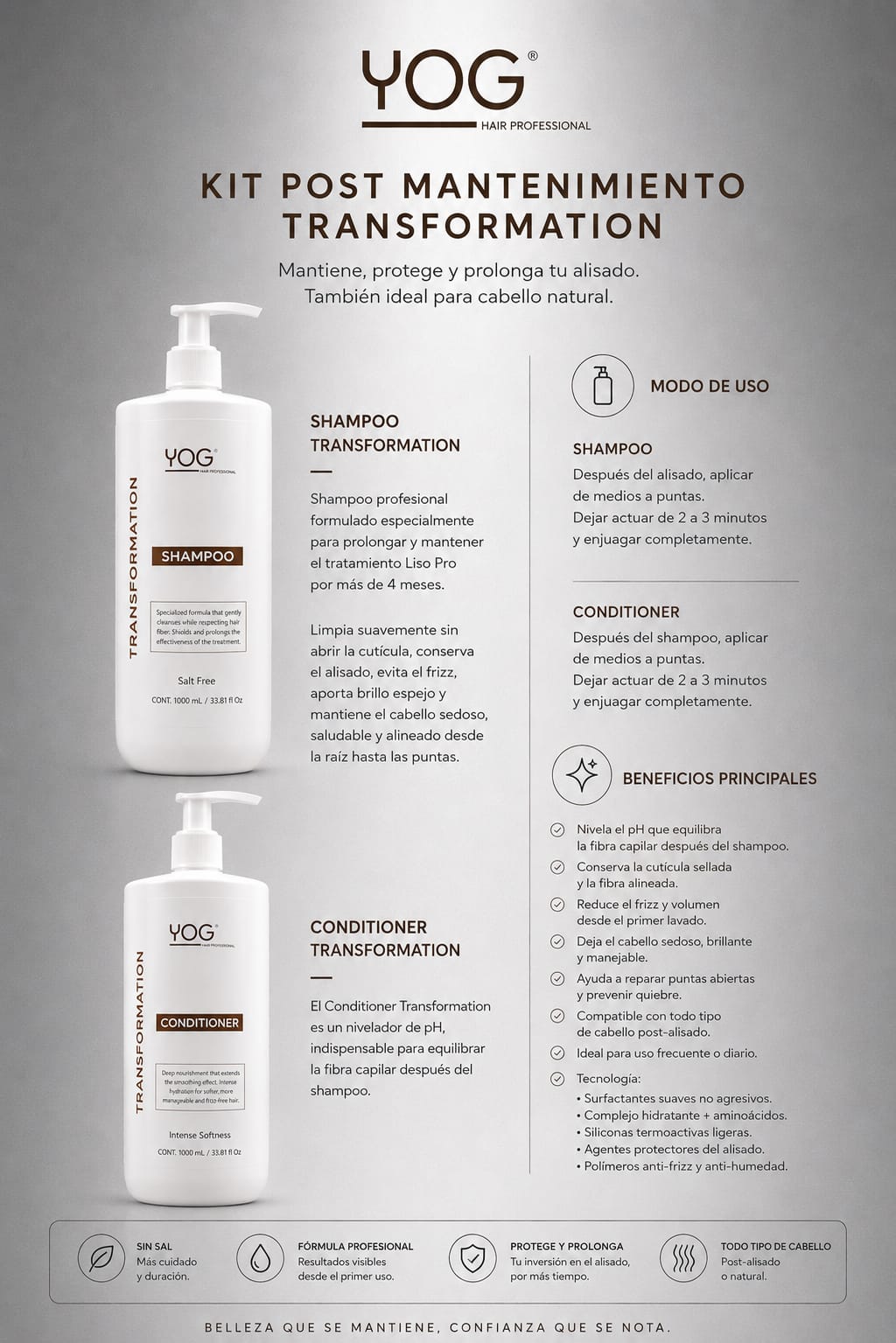 TRANSFORMATION POST-SMOOTHING 650ML MAINTENANCE KIT