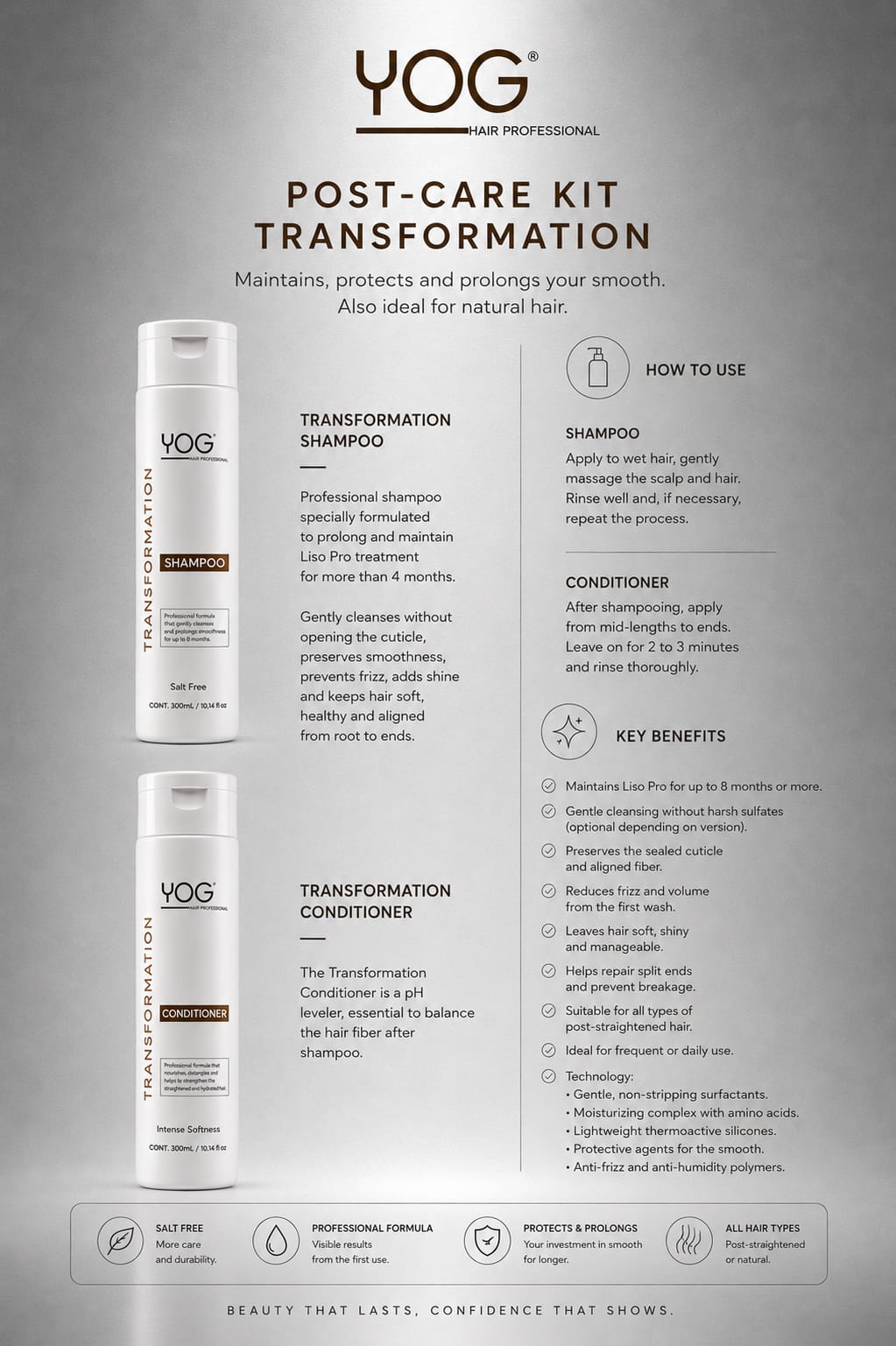 TRANSFORMATION POST-SMOOTHING 300ML MAINTENANCE KIT